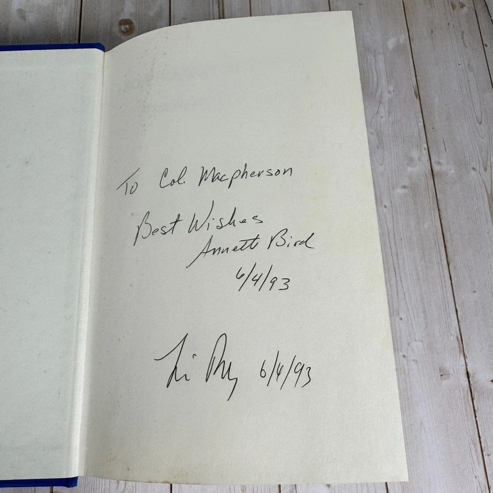 So Proudly He Served Signed Annette Bird Tim Prouty 1993 1st Print
